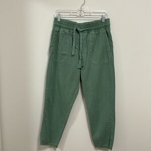 Zara Soft Lyocell blend Pants with Distressed ends US L